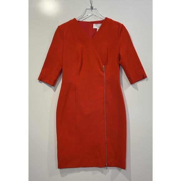 Hugo Boss‎ Deazema Twill Jersey Sheath Dress Womens Size 6 (1003) - Picture 3 of 9
